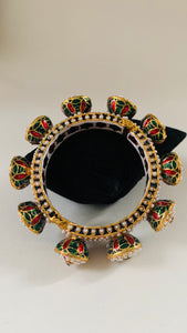 Royal Kundan and Meenakari Bangle | Traditional Indian Bridal Handcrafted Jewelry