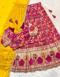 Paithank Tissue silk lehenga choli with dupatta