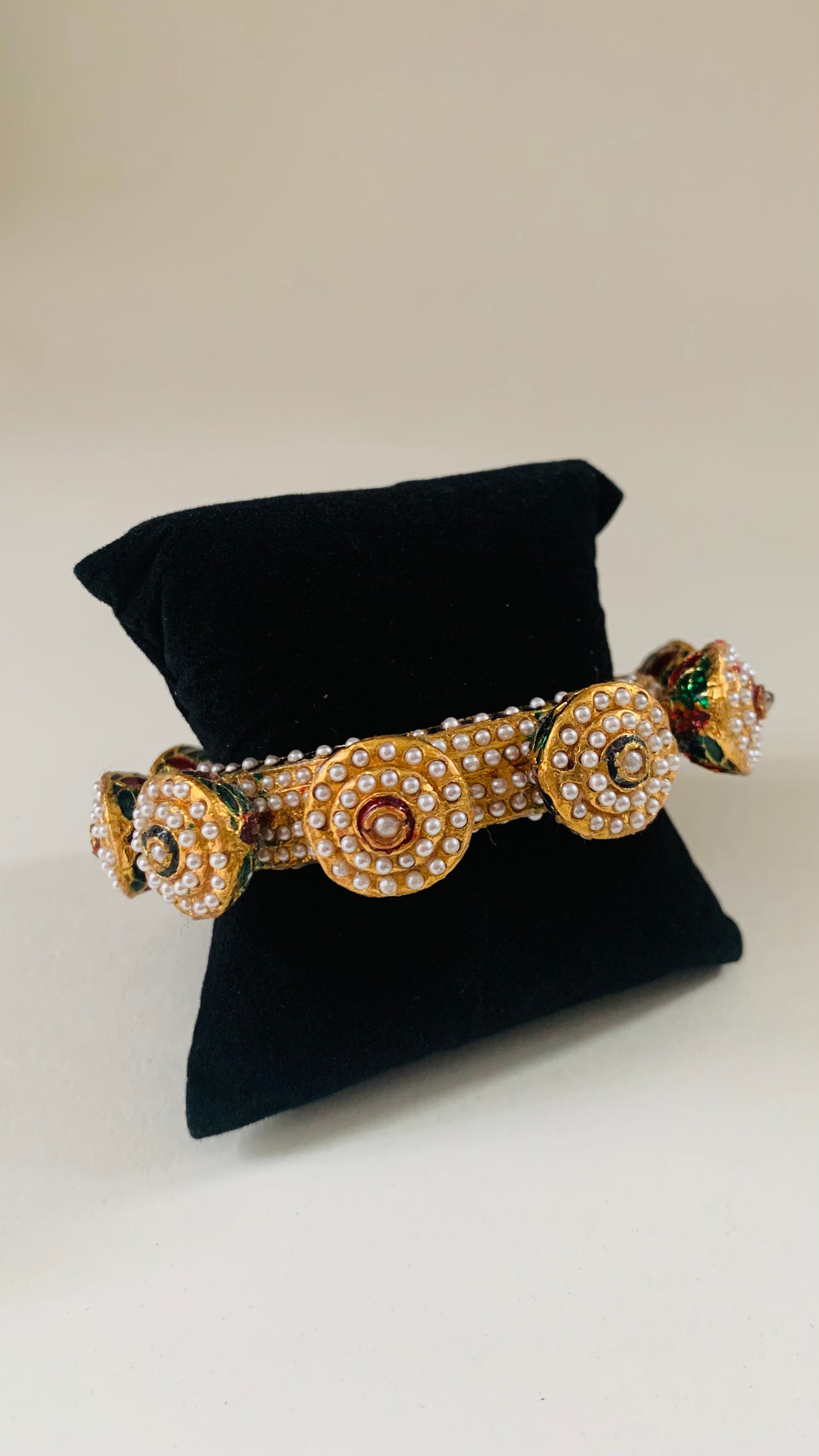 Royal Kundan and Meenakari Bangle | Traditional Indian Bridal Handcrafted Jewelry