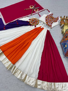 Gamthi work Lehenga Choli fully stitched. Pre order