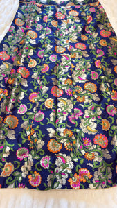 Banarasi Silk Skirt with Floral Brocade Weaving – Traditional Ethnic Wear
