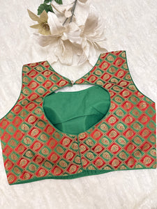 Peacock weaving readymade blouse