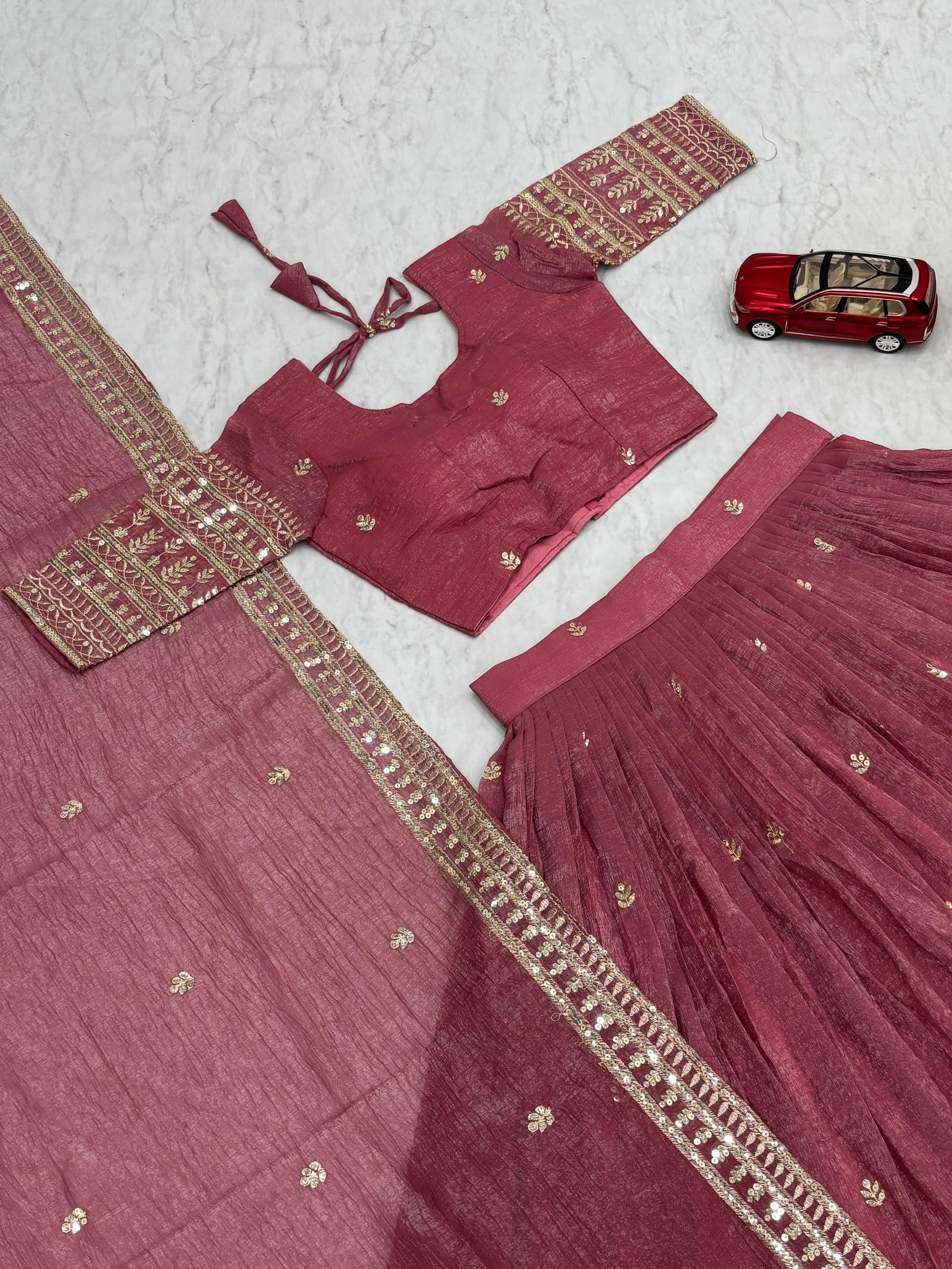 Festive wear lehenga choli with dupatta