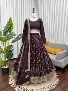Boutique designer lehenga choli with dupatta