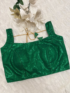Readymade Sequins Saree Blouse – Glamorous & Ready-to-Wear