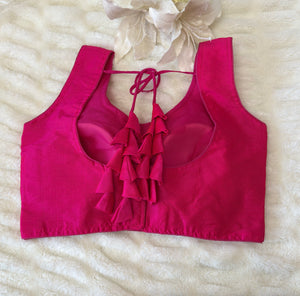 Hot pink / Rani Elegant Silk Blouse