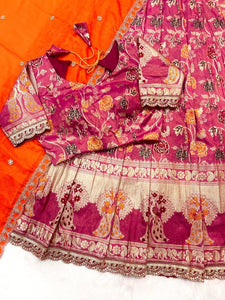 Paithank Tissue silk lehenga choli with dupatta