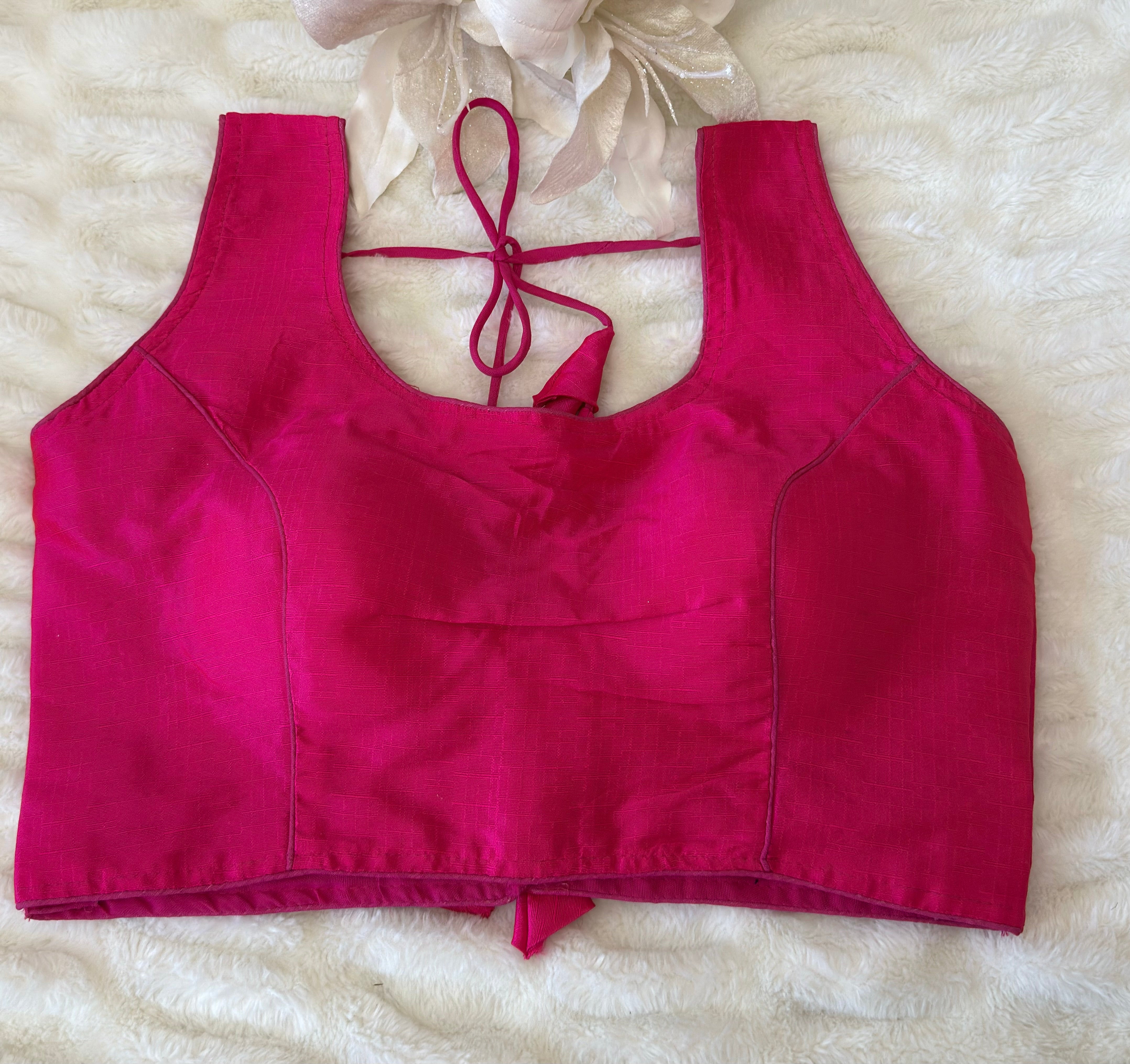 Hot pink / Rani Elegant Silk Blouse