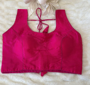 Hot pink / Rani Elegant Silk Blouse