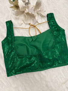 Readymade Sequins Saree Blouse – Glamorous & Ready-to-Wear