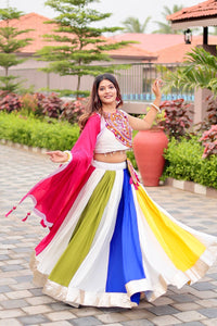 Gamthi work Lehenga Choli fully stitched. Pre order