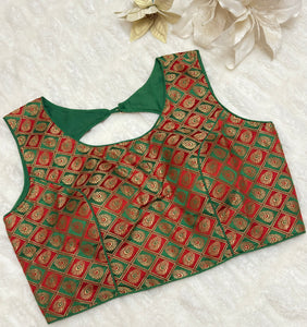 Peacock weaving readymade blouse
