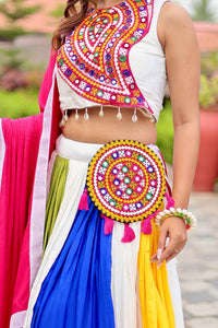 Gamthi work Lehenga Choli fully stitched. Pre order
