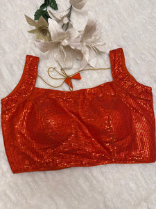 Readymade Sequins Saree Blouse – Glamorous & Ready-to-Wear