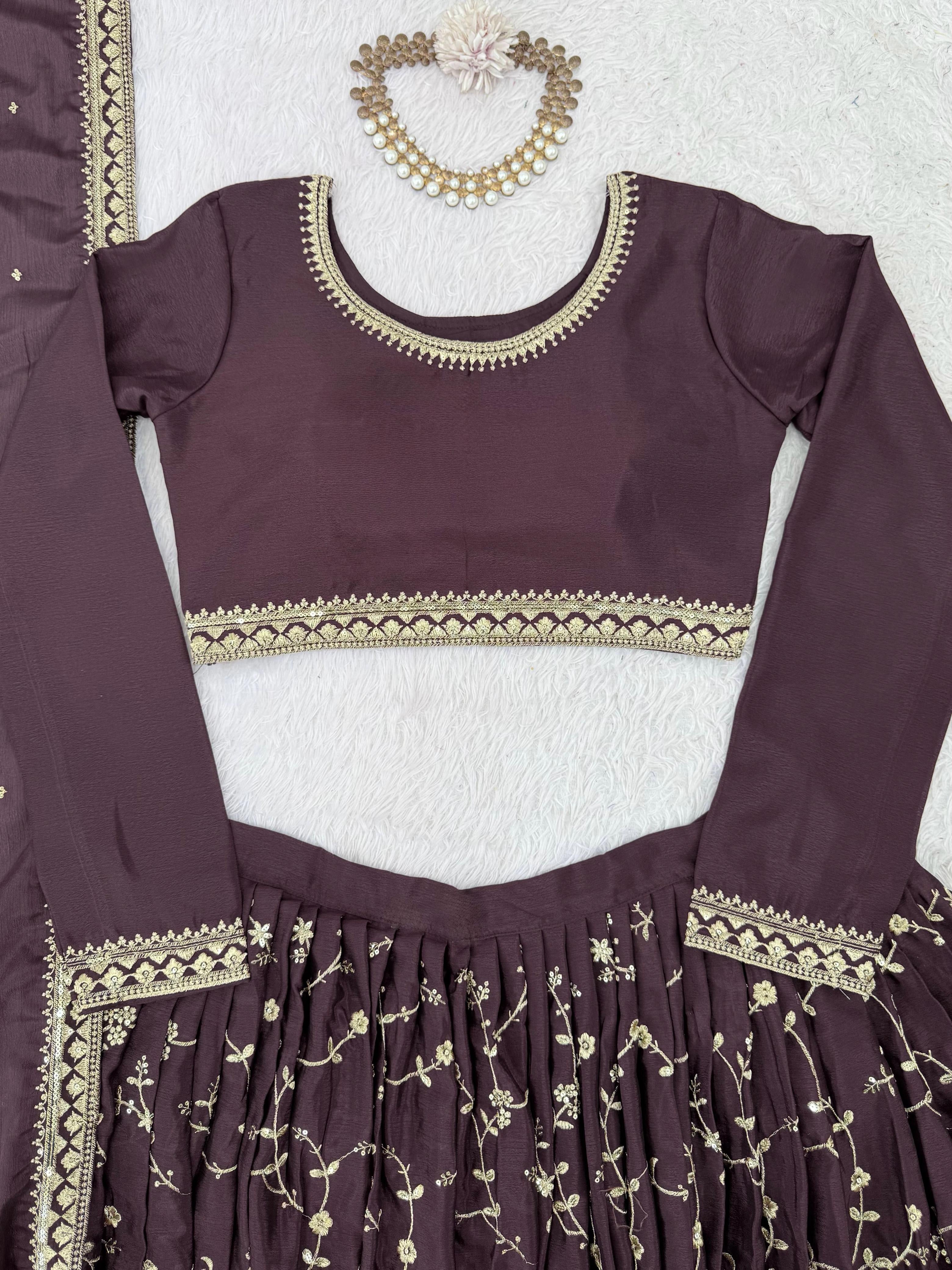 Boutique designer lehenga choli with dupatta