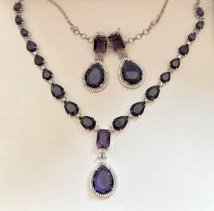Anisha - Elegant Cubic Zirconia Necklace Set – Sparkling Bridal & Party Wear Jewellery