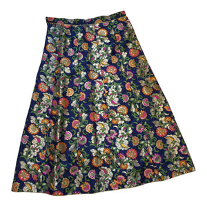 Banarasi Silk Skirt with Floral Brocade Weaving – Traditional Ethnic Wear