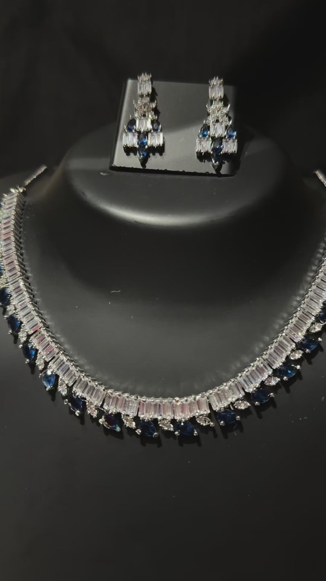 Katrina - Elegant Cubic Zirconia Necklace Set – Sparkling Bridal & Party Wear Jewellery