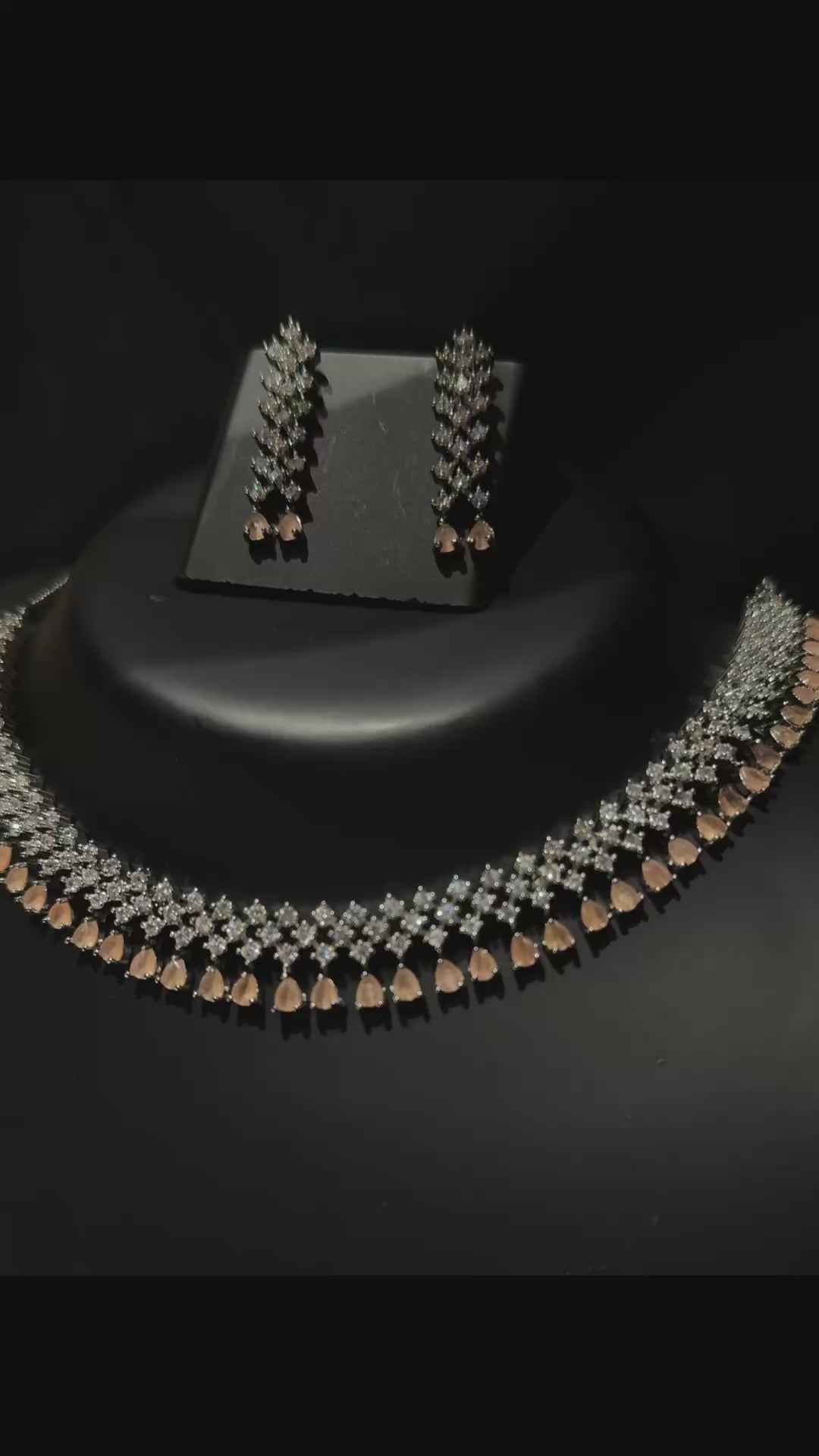 Sonam - Elegant Cubic Zirconia Necklace Set – Sparkling Bridal & Party Wear Jewellery