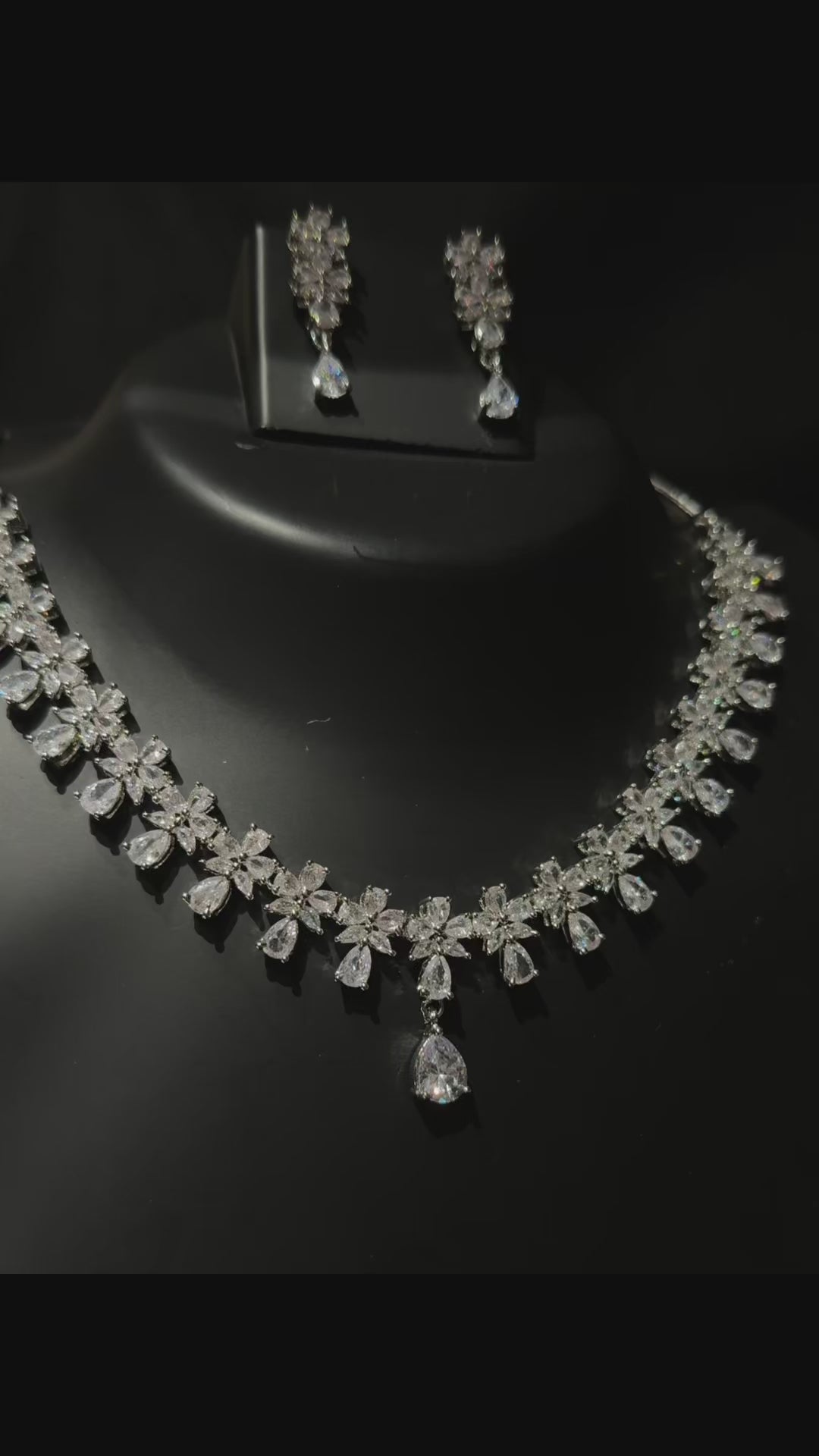 Alia - Elegant Cubic Zirconia Necklace Set – Sparkling Bridal & Party Wear Jewellery